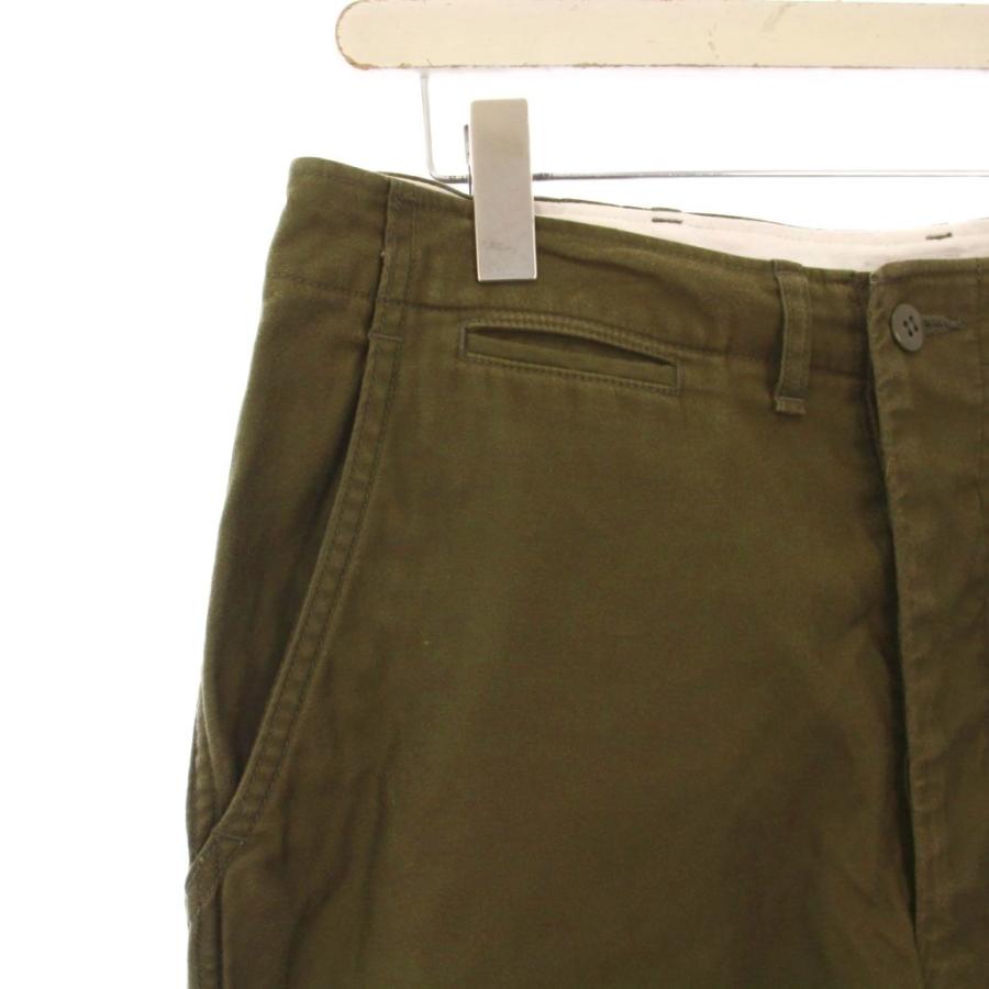 シオタ CIOTA EDIFICE コットンモールスキンチノ パンツ 5 カーキ