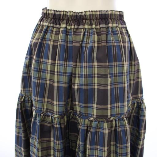 ヴェルメイユ パー イエナ 22SS ブルーマドラスタフタロングスカート