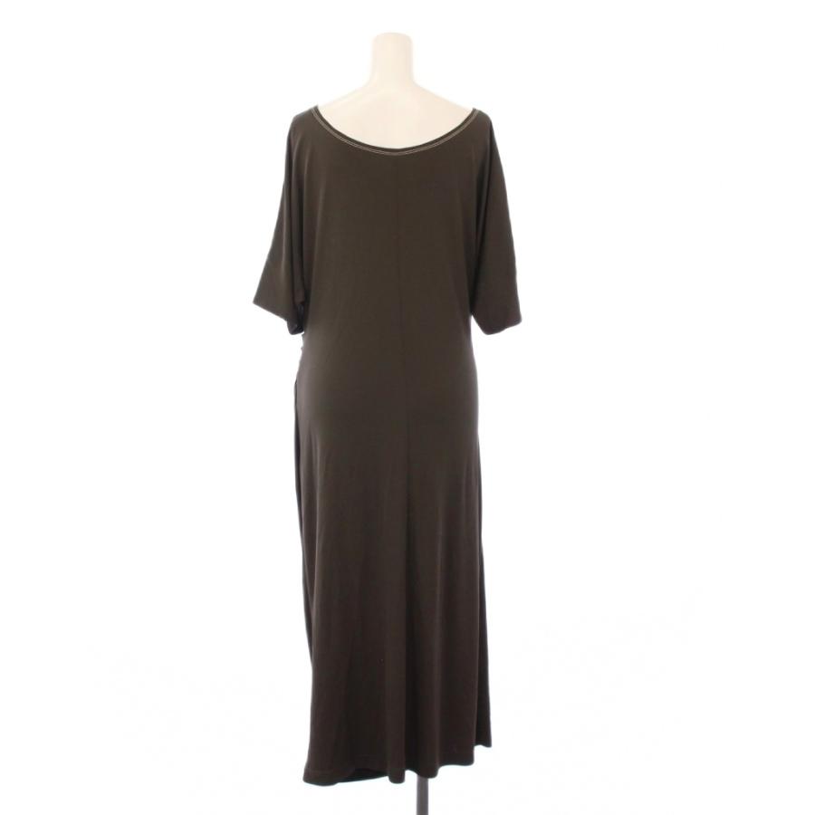 LEONARD（レオナール） LEONARD PARIS ドレープワンピース 半袖 ロング