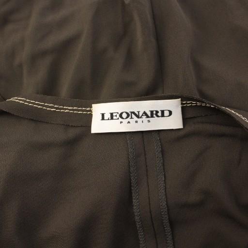 LEONARD（レオナール） LEONARD PARIS ドレープワンピース 半袖 ロング