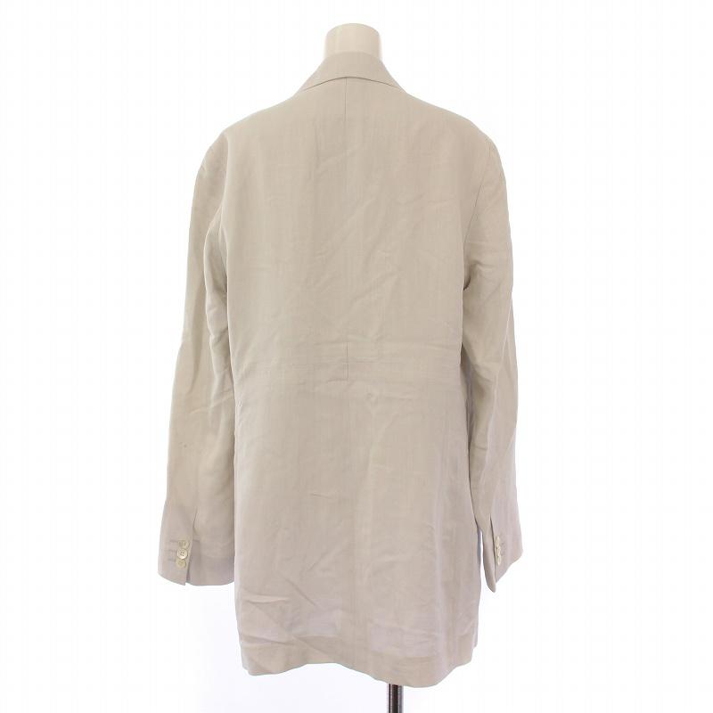 カオス CHAOS テーラードジャケット アウター ダブル 背抜き 麻 リネン