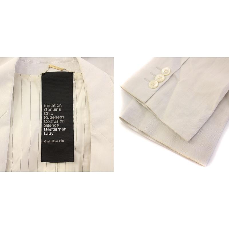 カオス CHAOS テーラードジャケット アウター ダブル 背抜き 麻 リネン