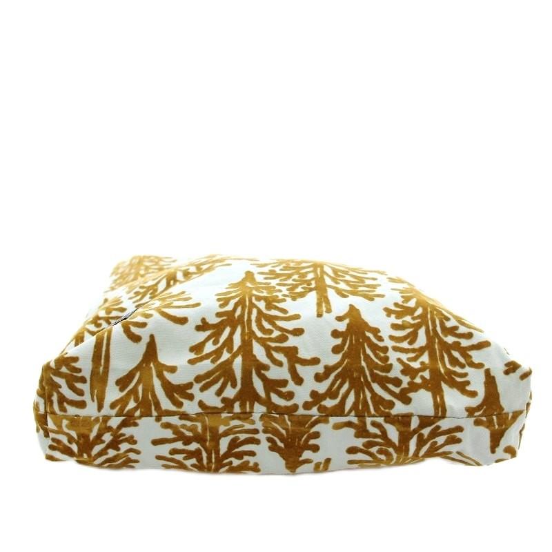 【中古】ミナペルホネン mina perhonen トートバッグ acs9099 metsa ベロアプリント 水色 茶 /☆G レディース ミナペルホネン mina perhonen トートバッグ acs9099 metsa ベロア