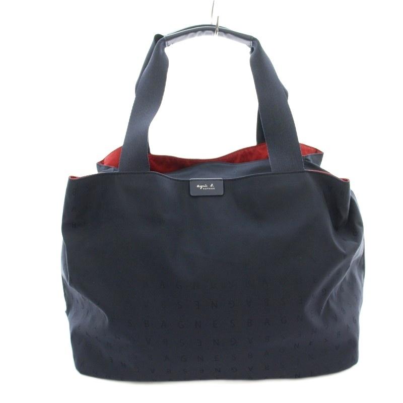 【極美品】agnes b. ロゴ鍵付ナイロン レザー ボストンバッグ ブラック黒 極美品】agnes b. ロゴ鍵付ナイロン レザー ボストンバッグ