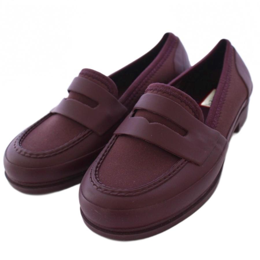 ハンター HUNTER NEOPRENE PENNY LOAFER ローファー シューズ UK3 紫