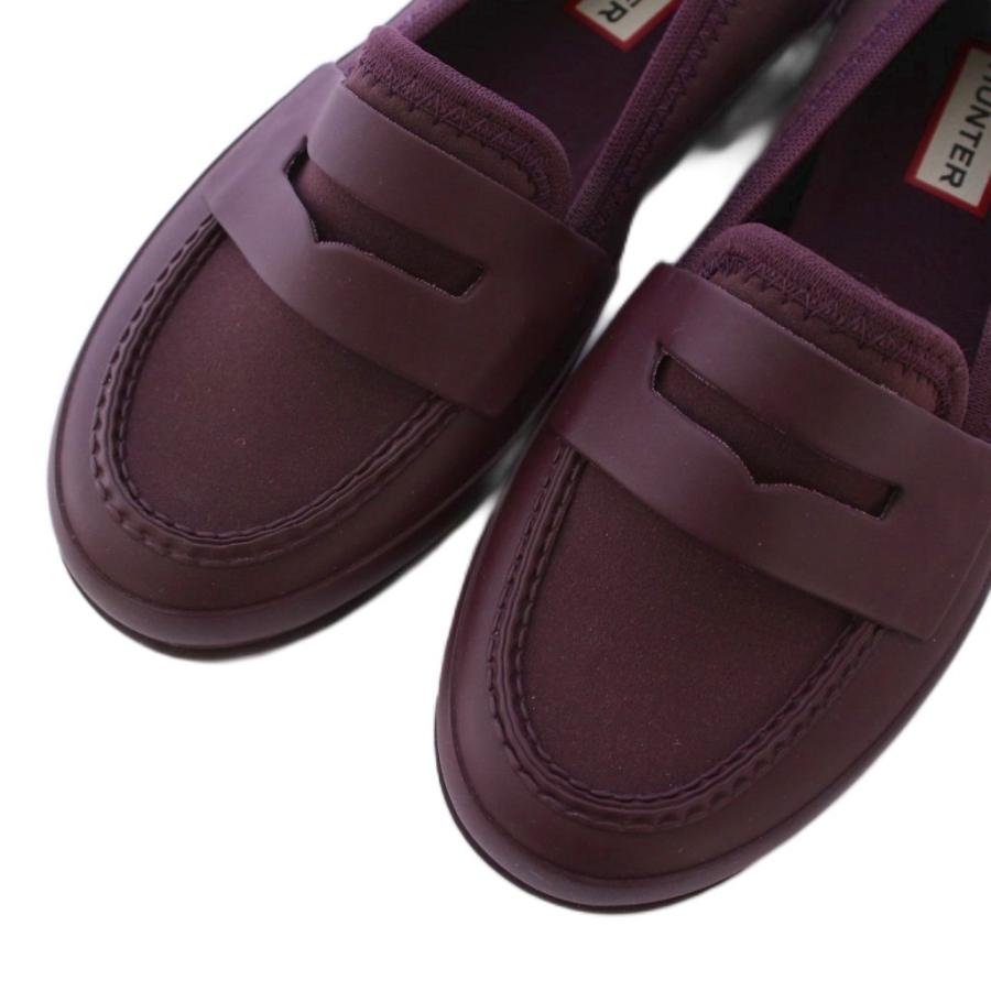 ハンター HUNTER NEOPRENE PENNY LOAFER ローファー シューズ UK3 紫