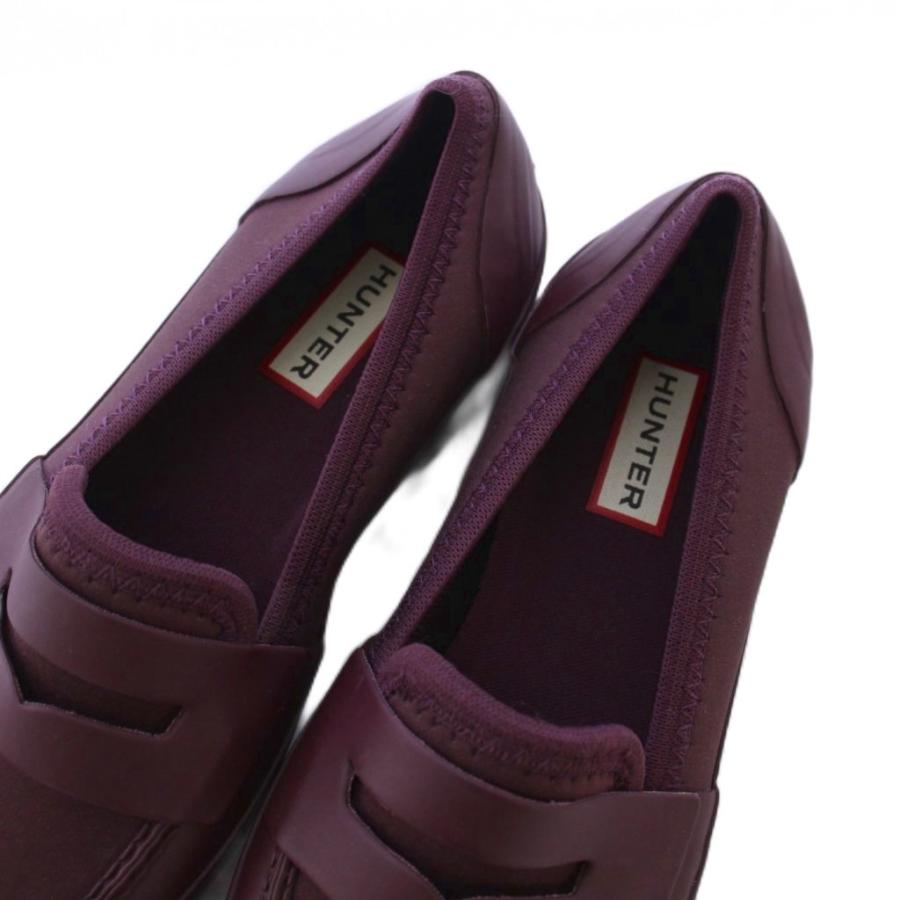 ハンター HUNTER NEOPRENE PENNY LOAFER ローファー シューズ UK3 紫