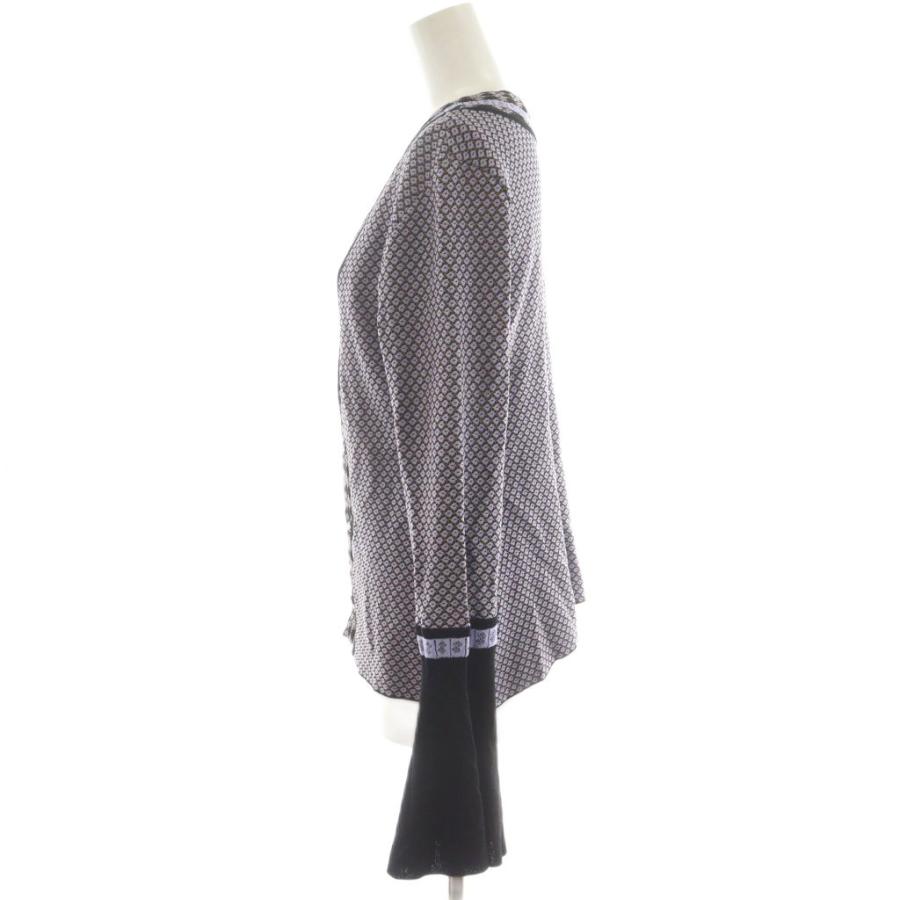 マメクロゴウチ Mame Kurogouchi カーディガン 総柄 フレアスリーブ 2