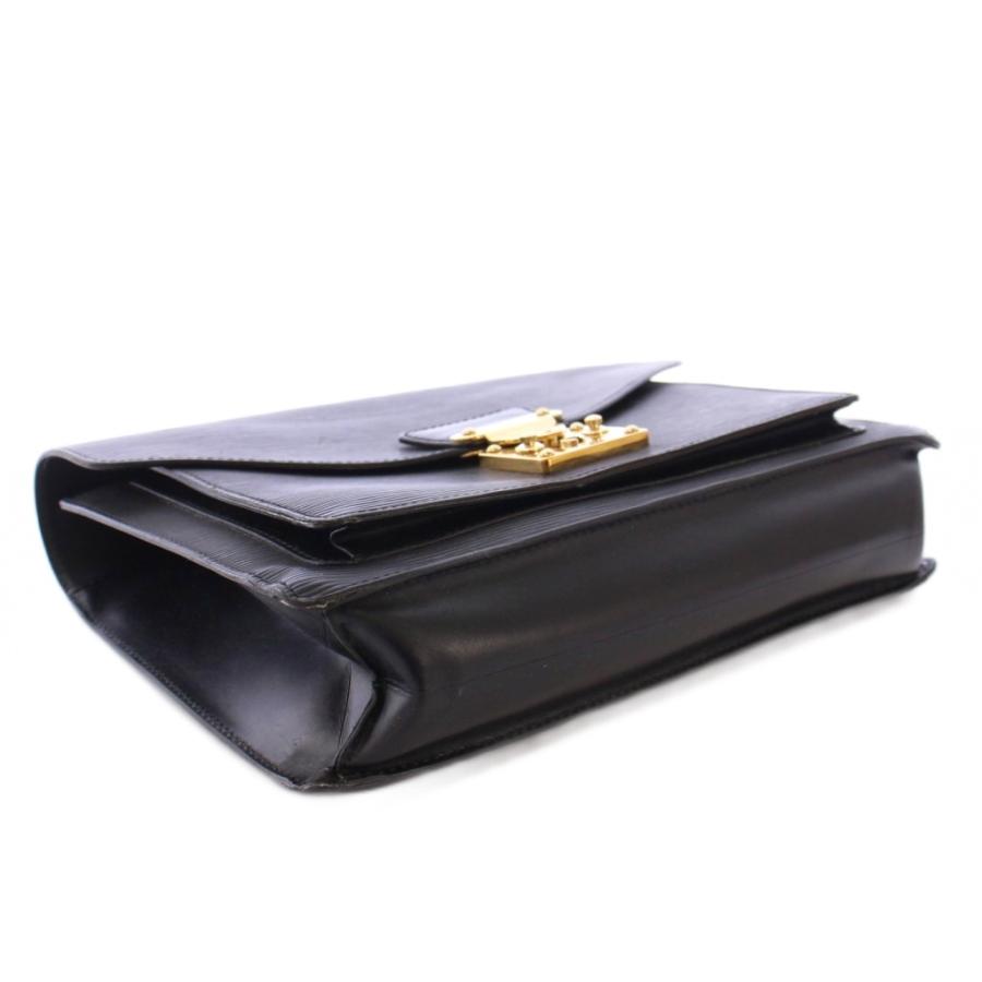 ルイヴィトンエピモンソーハンドバッグブラック ルイヴィトンモンソー 14127 黒 シルバー金具 ユニセックス