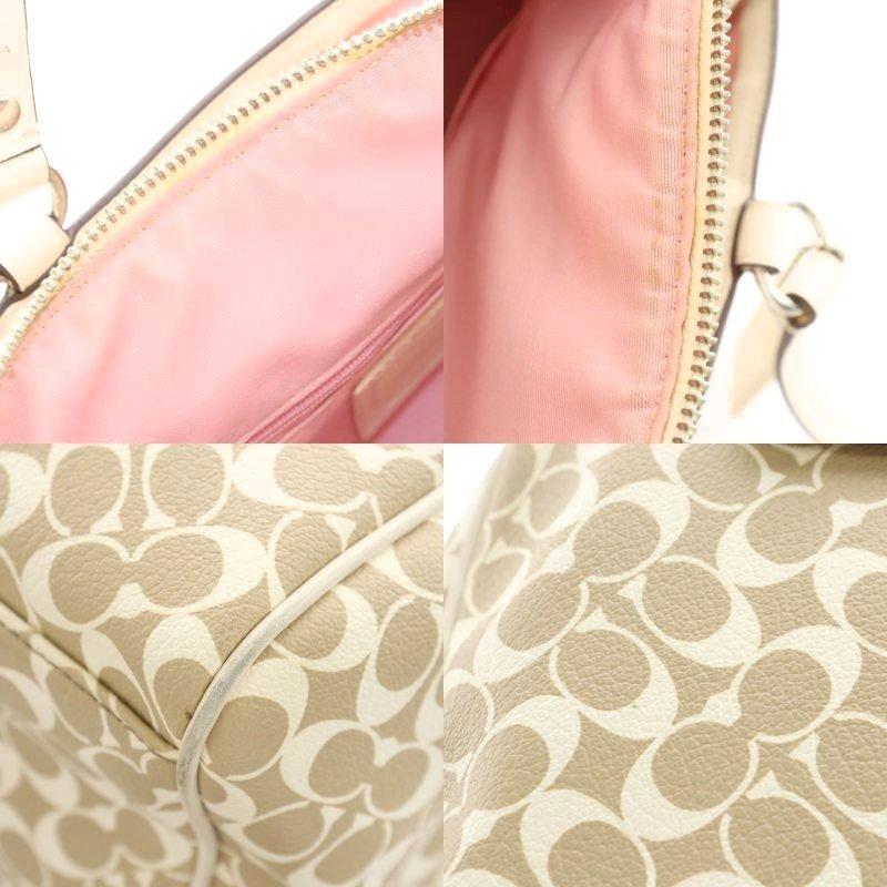 COACH コーチ シグネチャー ハンドバッグ ボストンバッグ レザー