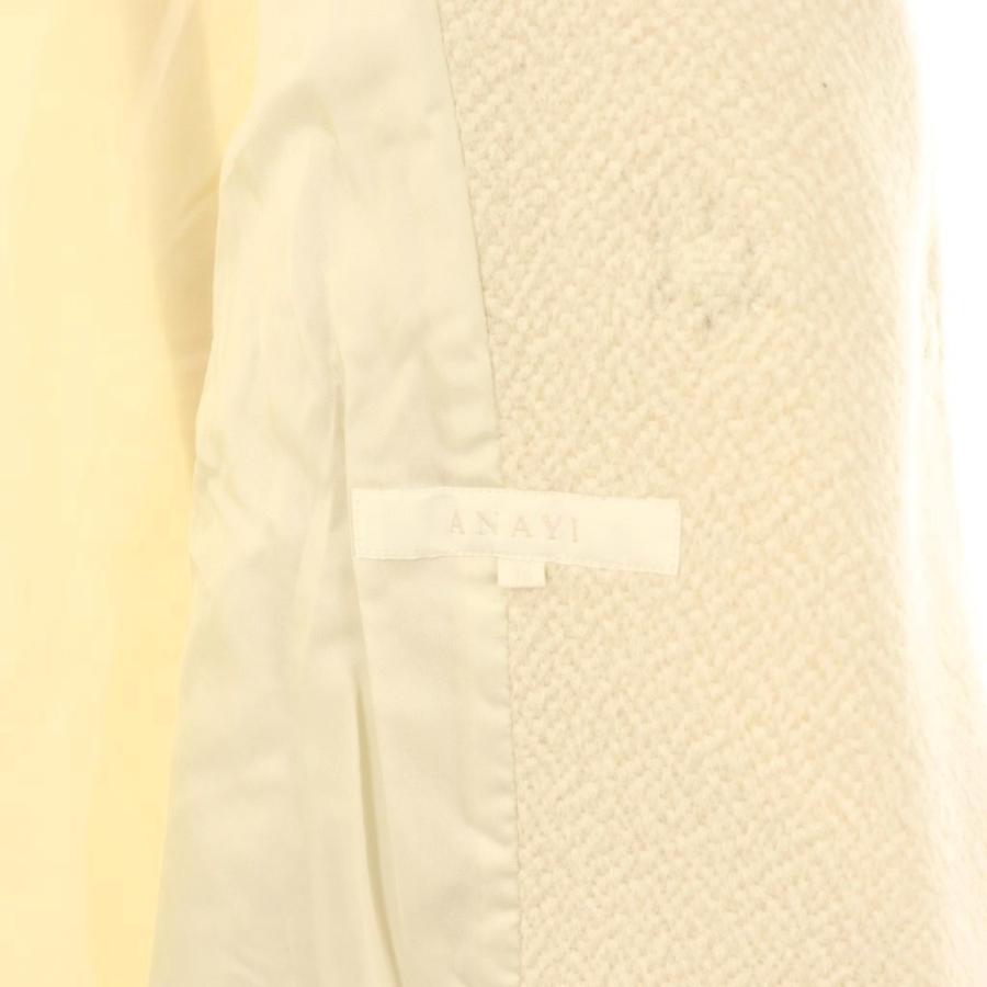 アナイ ANAYI ジャケット 総裏地 スナップボタン 36 アイボリー /CX