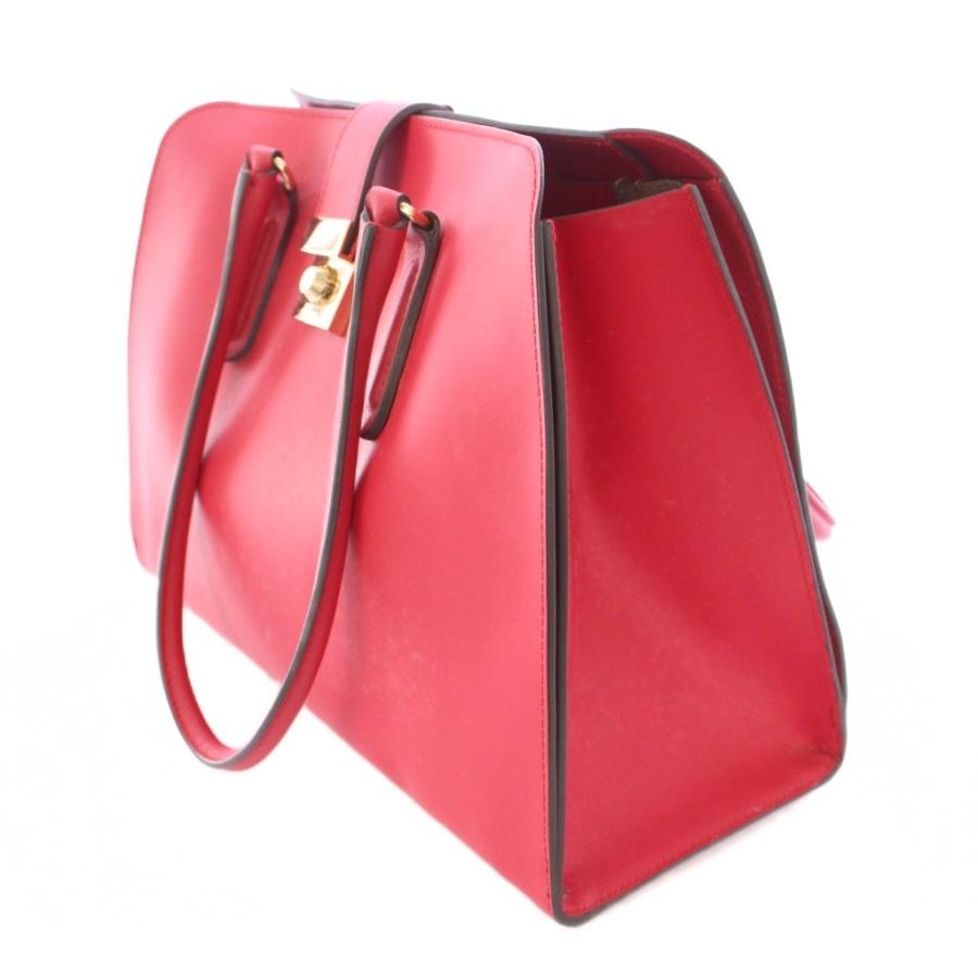 FURLA（フルラ） トートバッグ ハンドバッグ レザー ロゴ プッシュ