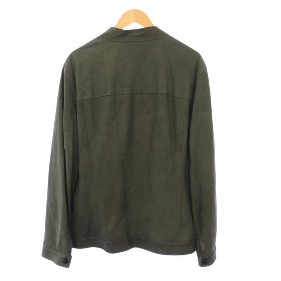 【中古】エトロ ETRO シングルライダースジャケット 革ジャン アウター ラムレザー XXL グリーン 202-1L053-9475 ETRO（エトロ） シングルライダースジャケット 革ジャン アウター
