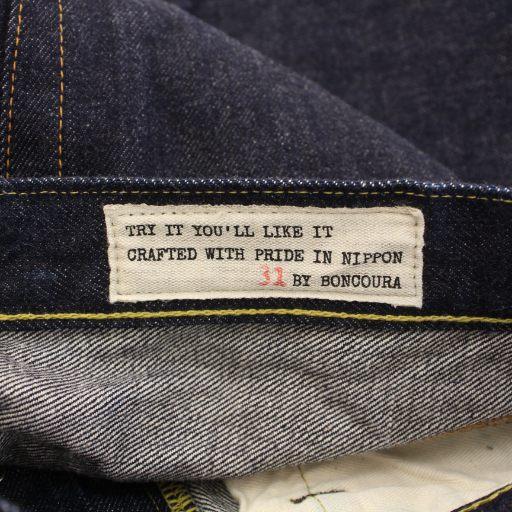 【中古】ボンクラ BONCOURA XX デニムパンツ ジーンズ ボタンフライ ロゴパッチ W31 インディゴ /BB メンズ ボンクラ BONCOURA XX デニムパンツ ジーンズ ボタンフライ ロゴパッチ