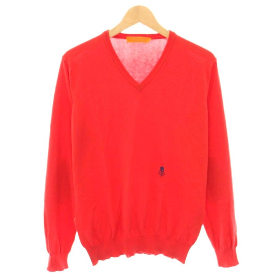 HYDROGEN ニットセーター ハイドロゲン HYDROGEN ニット セーター Vネック 長袖 エルボーパッチ