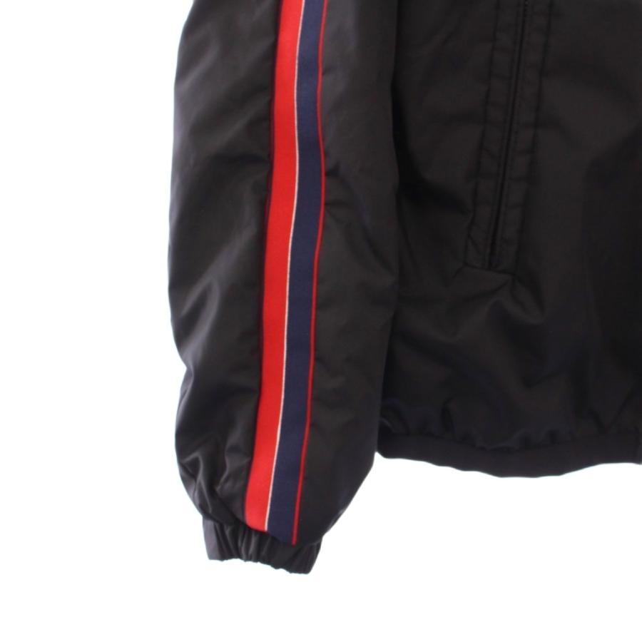 【中古】モンクレール MONCLER NECKER ダウンジャケット ナイロン アウター ジップアップ フード ロゴ プリント 黒 MONCLER（モンクレール） MONCLER NECKER ダウンジャケット ナイロン