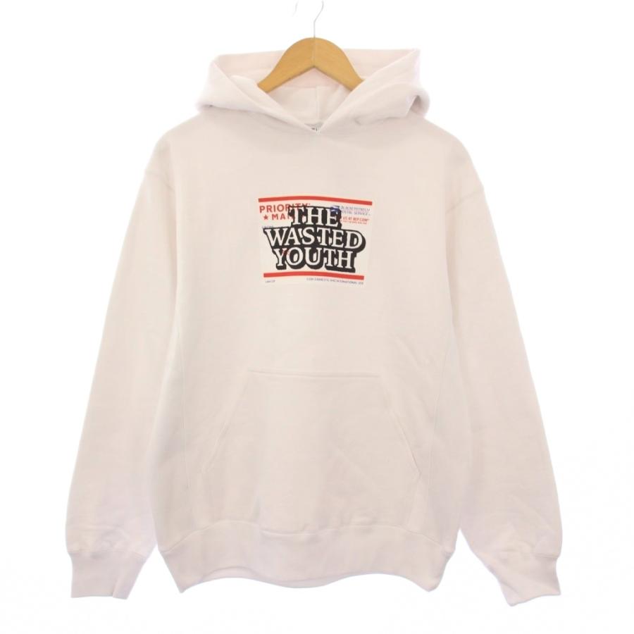 未使用品 ブラックアイパッチ Wasted Youth PRIORITY LABEL HOODIE 