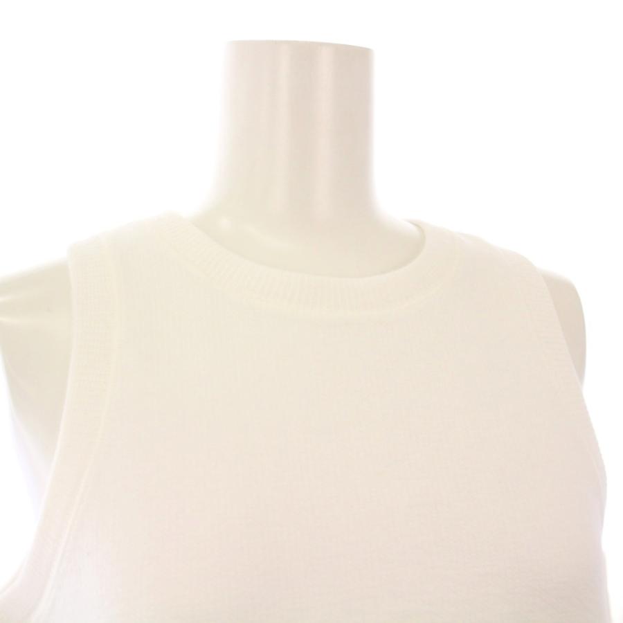 【中古】未使用品 サクラ タグ付き ダブルフェイスコットンワンピース ノースリーブ ロング 38 ホワイト 125142041 未使用品 サクラ SACRA タグ付き ダブルフェイスコットンワンピース