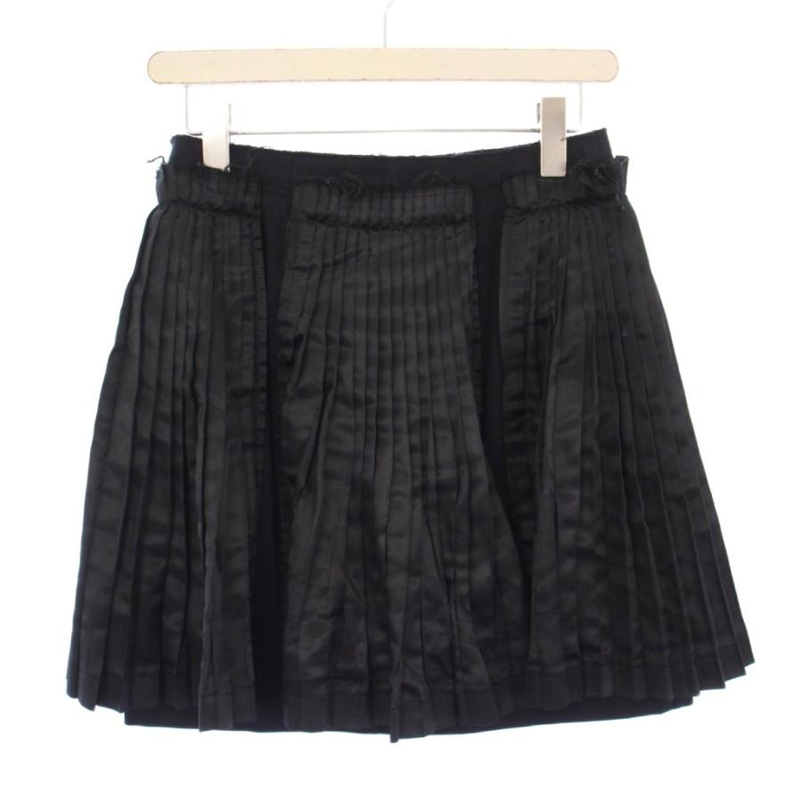 AD2010 トリココムデギャルソン ブラック プリーツスカート トリココムデギャルソンtricot COMME des GARCONS 裏使い