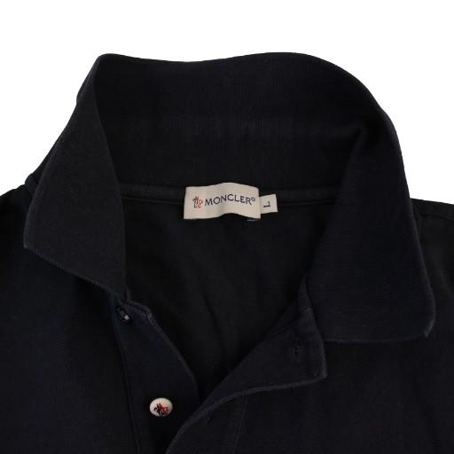 モンクレール　ポロシャツ　ビッグ　ワッペン　L MONCLER - モンクレール ロゴワッペン ポロシャツ カットソー L IBO57