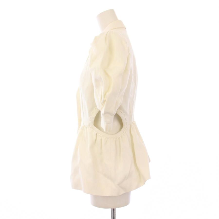 【中古】ラドロー LUDLOW 22SS セットアップ ショートパフスリーブジャケット ショートパンツ 1 白 ラドロー LUDLOW 22SS セットアップ ショートパフスリーブジャケット