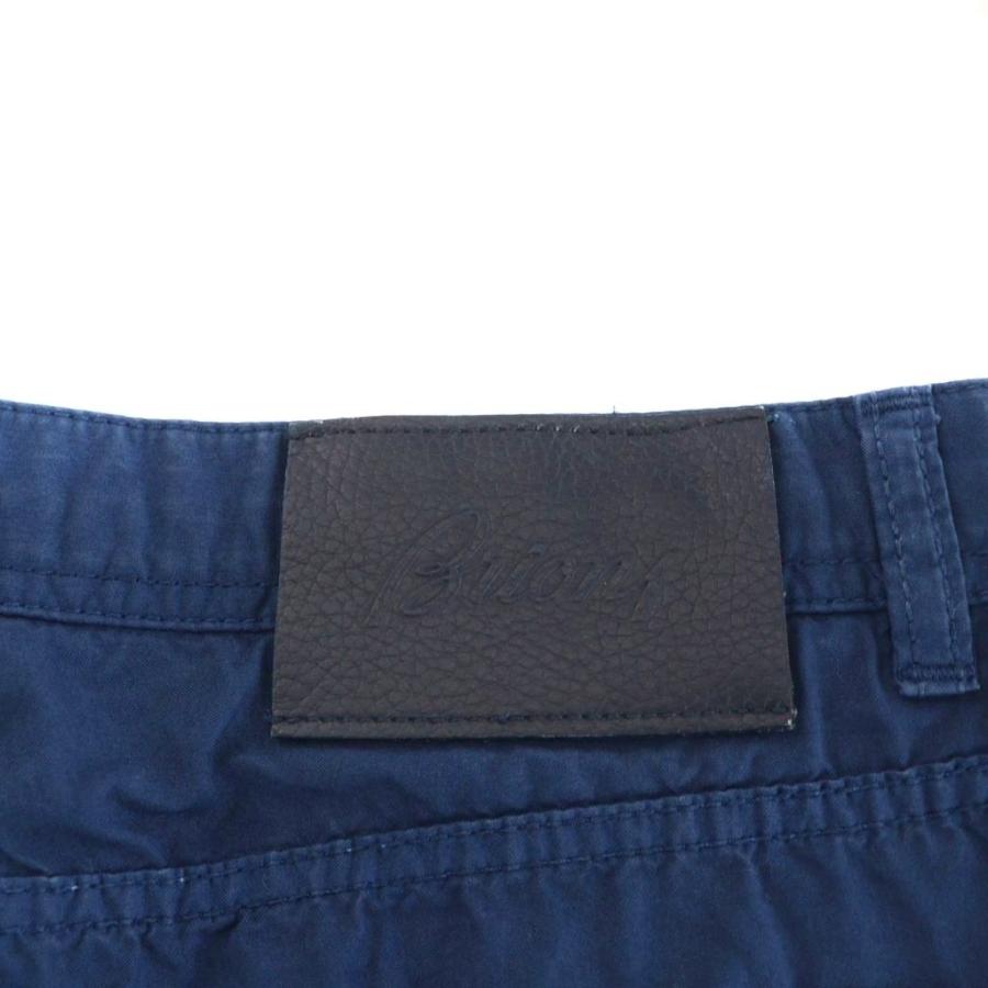 【中古】ブリオーニ BRIONI パンツ ジッパーフライ コットン 32 紺 ネイビー SPL400 /AN48 メンズ ブリオーニ BRIONI パンツ ジッパーフライ コットン 32 紺 ネイビー