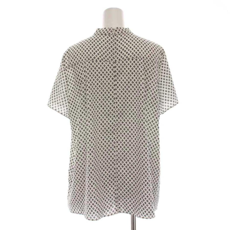 UNTITLED（アンタイトル） ブラウス カットソー 半袖 総柄 4 白 黒