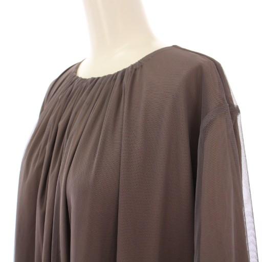 自由区 オンワード樫山 シアーレイヤードカットソーワンピース