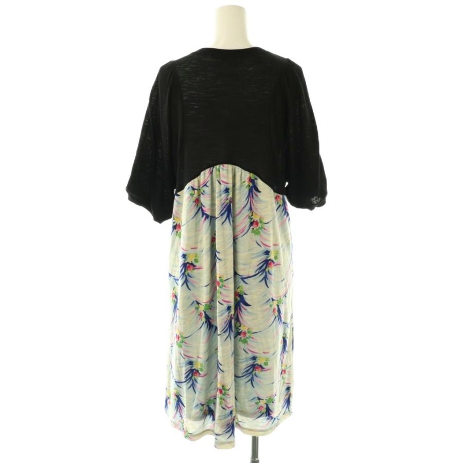 TSUMORI CHISATO（ツモリチサト） ワンピース 膝丈 半袖 2 黒 ブラック