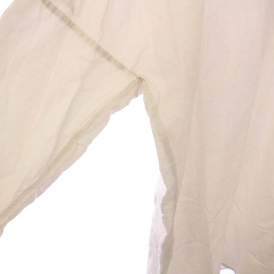 【中古】アーツ&サイエンス シャツ プルオーバー 長袖 ハーフボタン 無地 麻 リネン混 シルク混 3 ライトベージュ アーツ&サイエンス ARTS & SCIENCE ARTS&SCIENCE シャツ プルオーバー