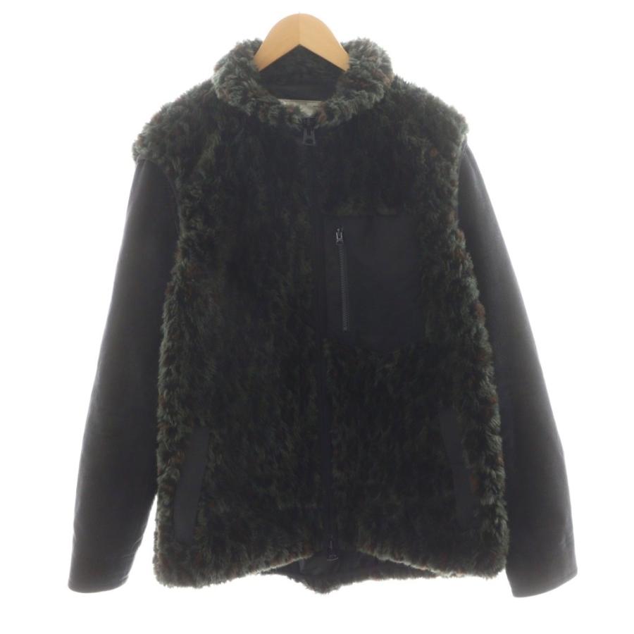 sacai サカイ　ファープルオーバー sacai（サカイ） Faux Shearling × Faux Fur Blouson / ファー