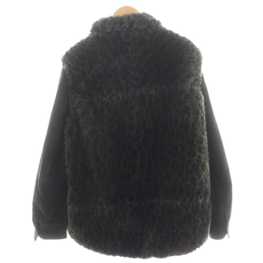 サカイ sacai 19AW レオパードプリントエコファーブルゾン ジャケット
