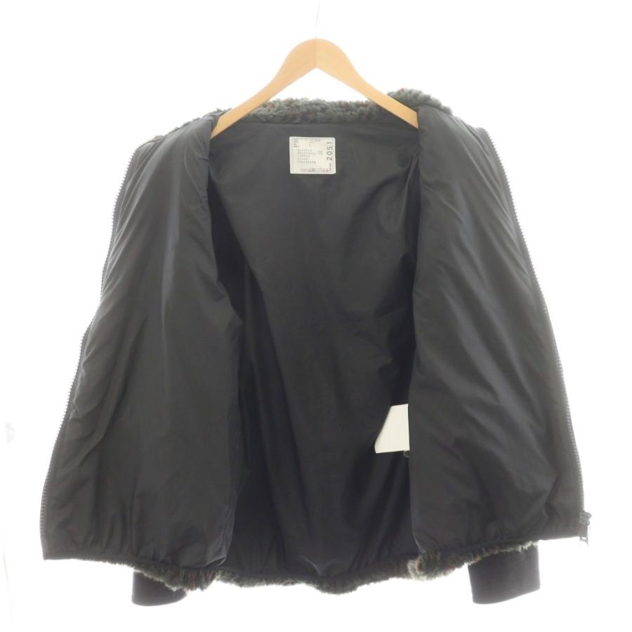 サカイ sacai 19AW レオパードプリントエコファーブルゾン ジャケット