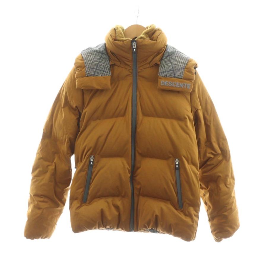 【中古】デサント DESCENTE ×FilMelange 水沢ダウンジャケット アウター フーディ 2 ブラウン DAT-3170FM /RR メンズ デサント DESCENTE ×FilMelange 水沢ダウンジャケット アウター