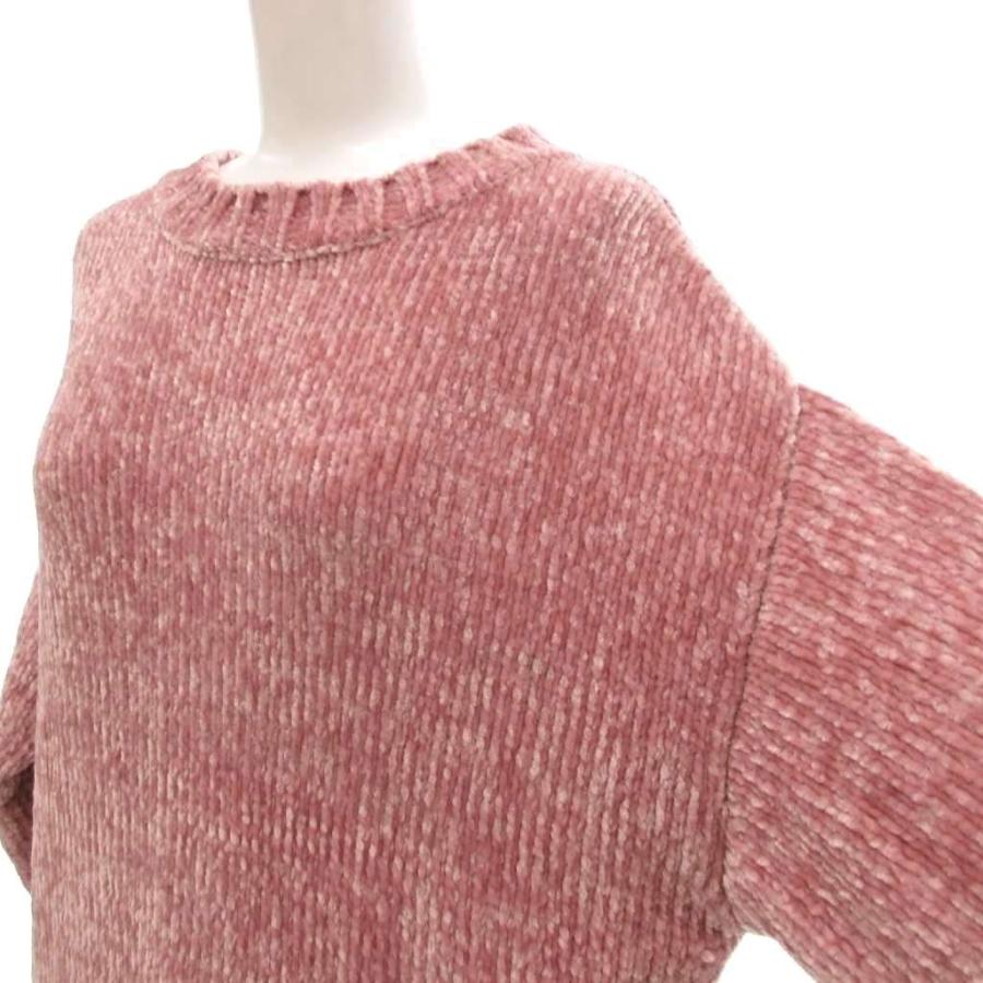 ジェラートピケ gelato pique ニット ワンピース ロング 長袖 F ピンク