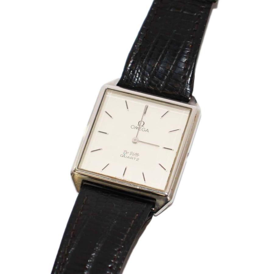 OMEGA（オメガ） ヴィンテージ デビル 腕時計 レザーバンド シルバー