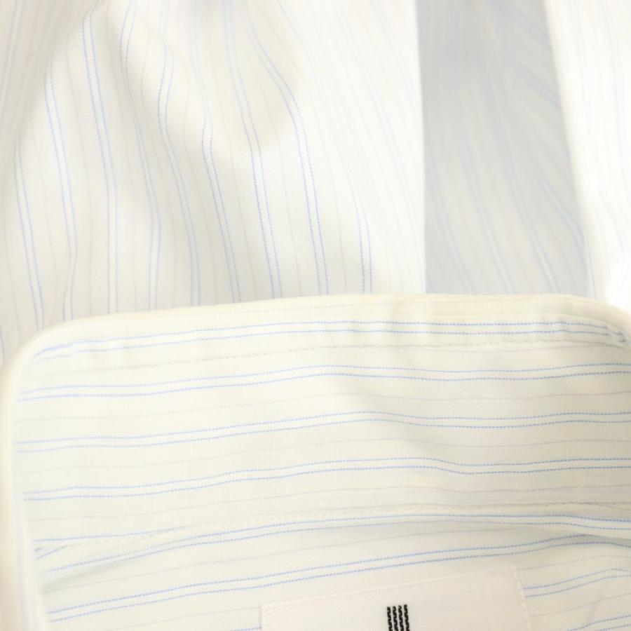 ランバン LANVIN COLLECTION コレクション シャツ ストライプ 白 青 