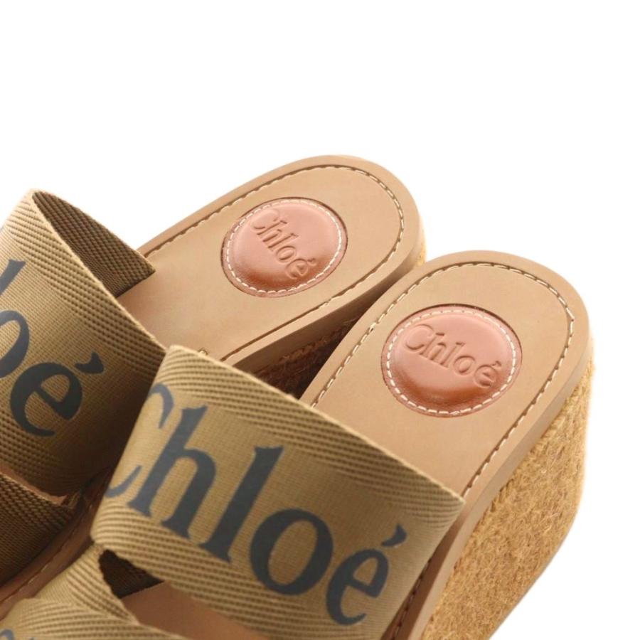 chloeクロエ Woody ウェッジエスパドリーユ ウエッジソール 厚底 黒 
