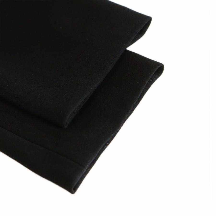 ヨーコチャン YOKO CHAN ワンピース ひざ丈 長袖 裾フリル ノーカラー