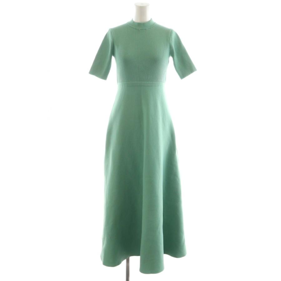 seventen by kawahito mihoバックパールニットドレス セブンテンバイ