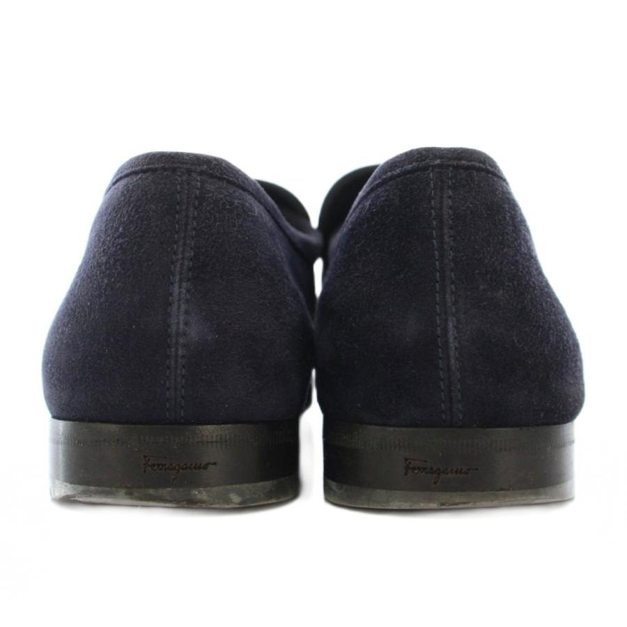 フェラガモ　スクエアトゥ　ダークブラウン スエード 26 FERRAGAMO サルヴァトーレフェラガモ Salvatore Ferragamo