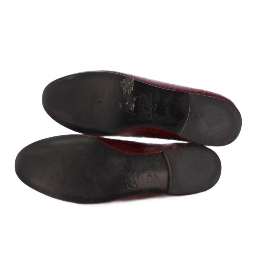 Chatelles シャテル フラットシューズ パンプス タッセル レザー 型