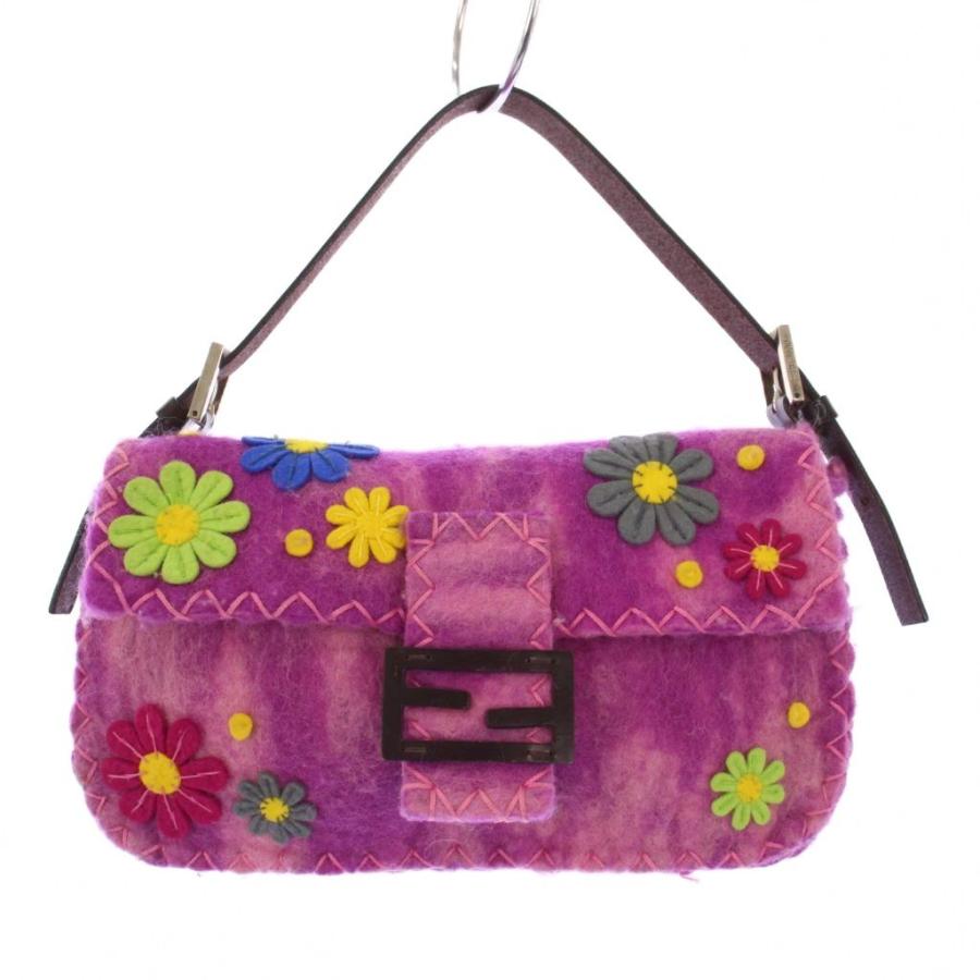FENDI（フェンディ） マンマバケット フェルト ハンドバッグ 花柄