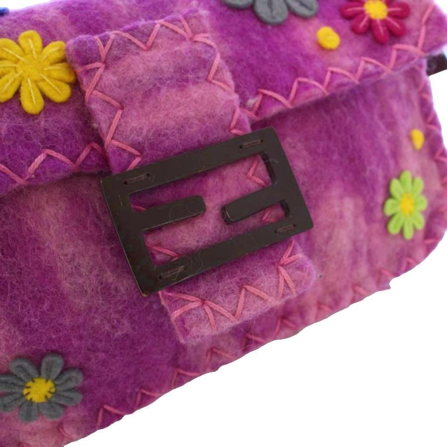 FENDI（フェンディ） マンマバケット フェルト ハンドバッグ 花柄