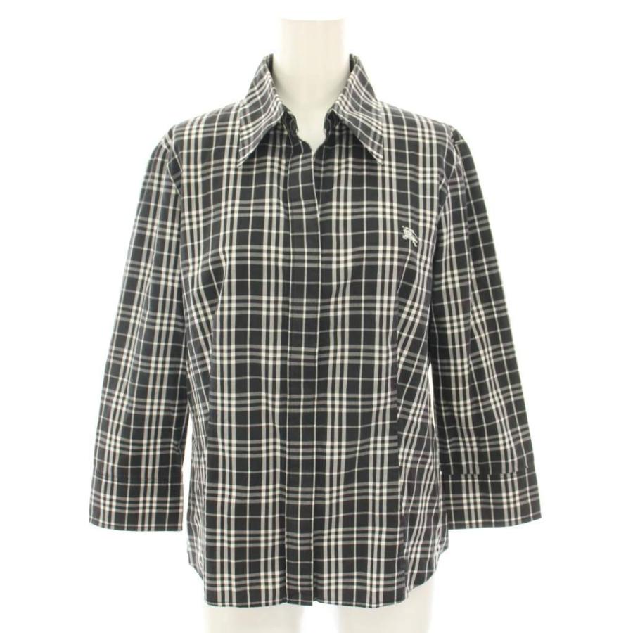 バーバリー ロンドン BURBERRY LONDON シャツ ブラウス オープンカラー 