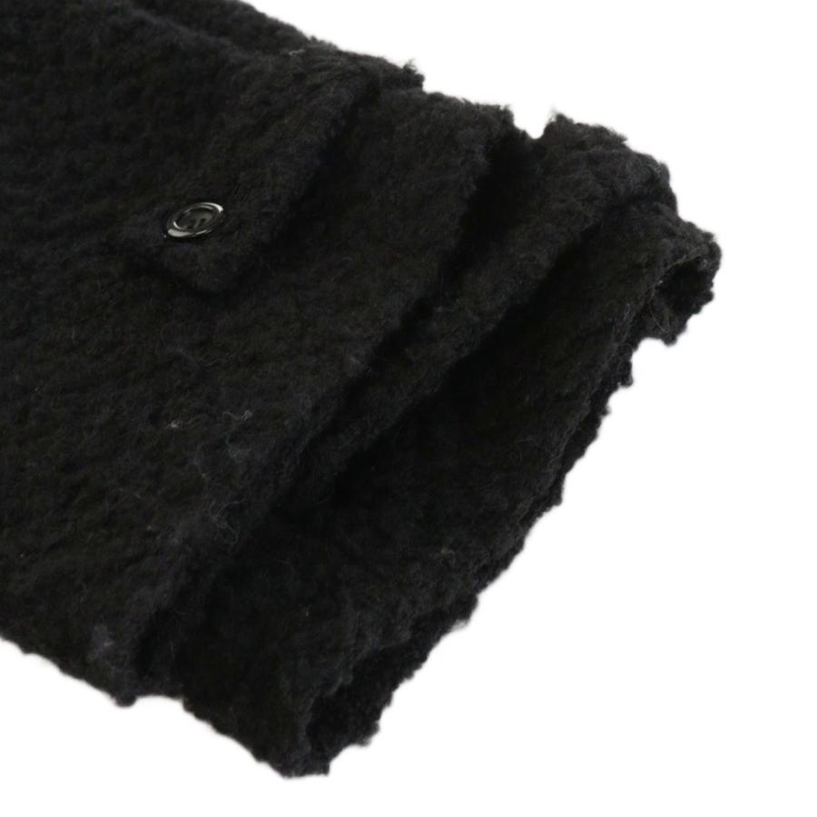 【中古】シェリエ CHERIE ブークレコクーンショートコート ダブル ボア アウター F 黒 ブラック 241036 シェリエ CHERIE ブークレコクーンショートコート ダブル ボア