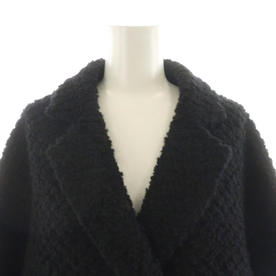 シェリエ CHERIE ブークレコクーンショートコート ダブル ボア