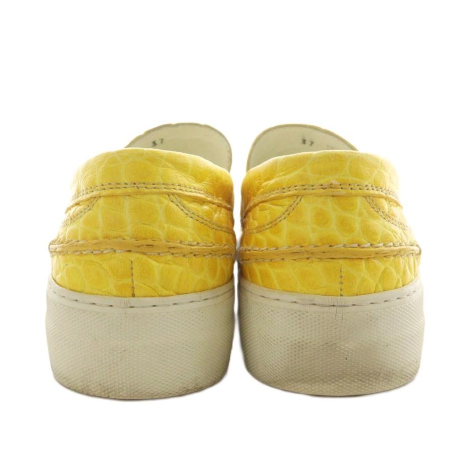 MONCLER（モンクレール） スリッポン シューズ クロコ型押し レザー 37