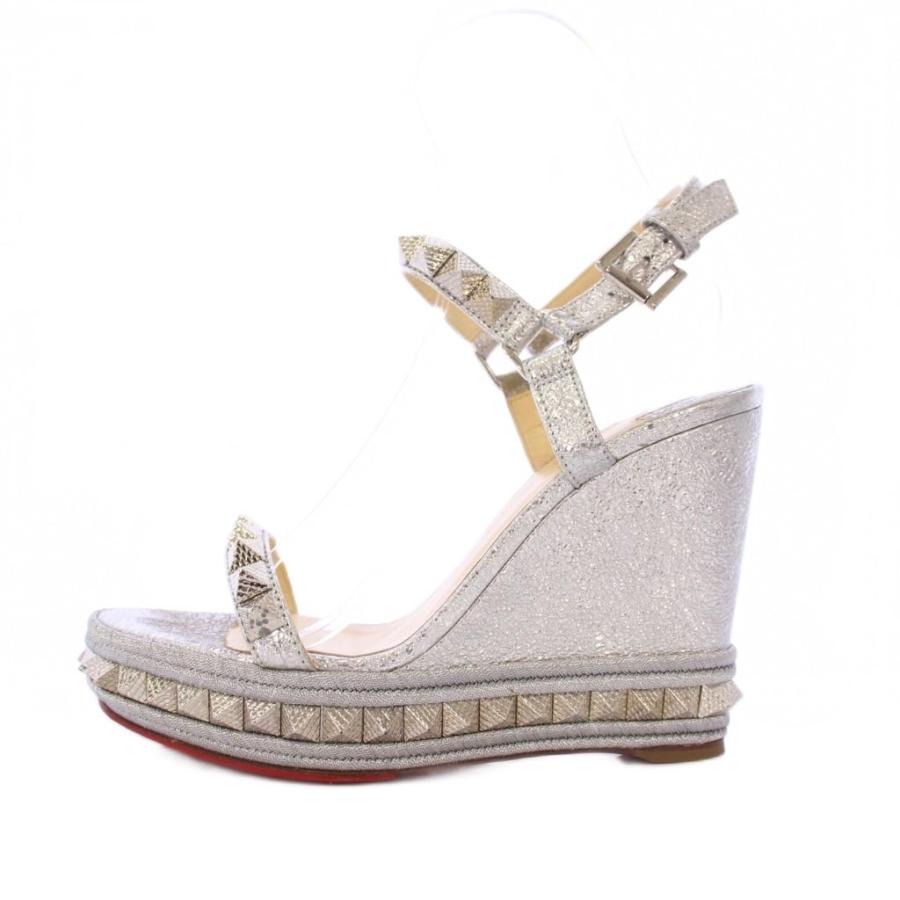 Christian Louboutin ルブタン スタッズサンダル ブルー 38 Christian Louboutin ルブタン スタッズサンダル ブルー 38 ブルー（青