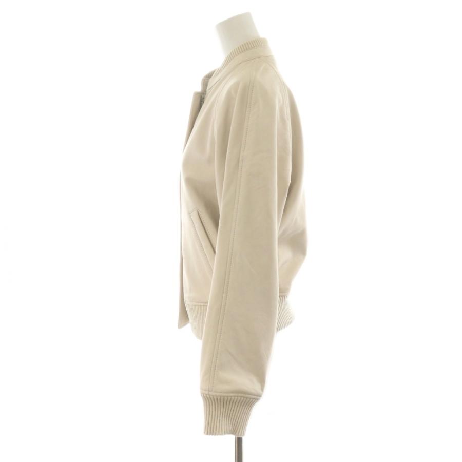 アルアバイル allureville 22SS ラムレザーコンパクトリブブルゾン